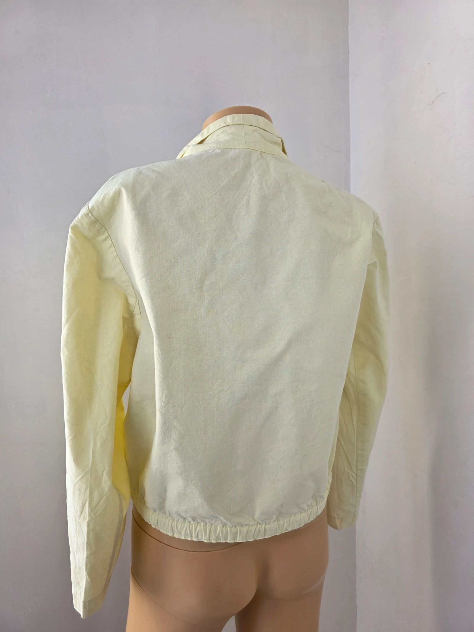Veste / blazer court croisé vintage 70s coton Fabriqué en France taille 34/36/38 – photo 3